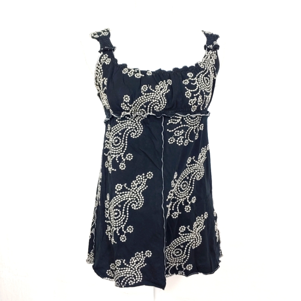 BCBGMAXAZRIA EMBROIDERED TANK(162)